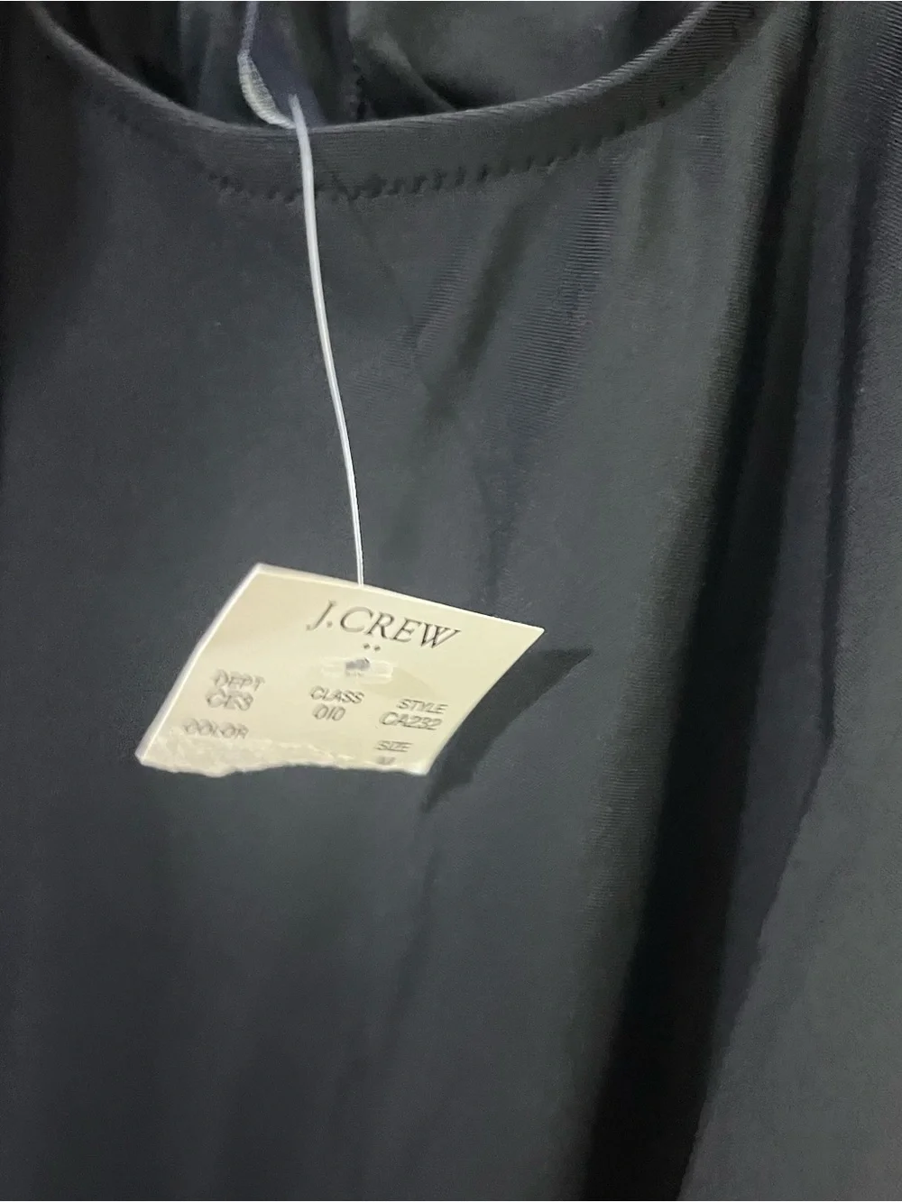 J.Crew NEW Black V-Neck Wrap Front Twist Side One Piece Swimsuit Medium